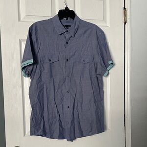 GAP Men's Casual Blue Button Down Shirt